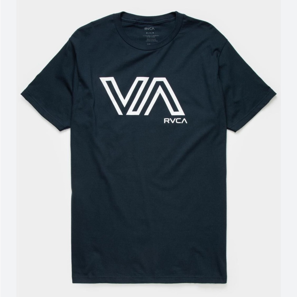 RVCA Men's Navy Blue Graphic T-Shirt